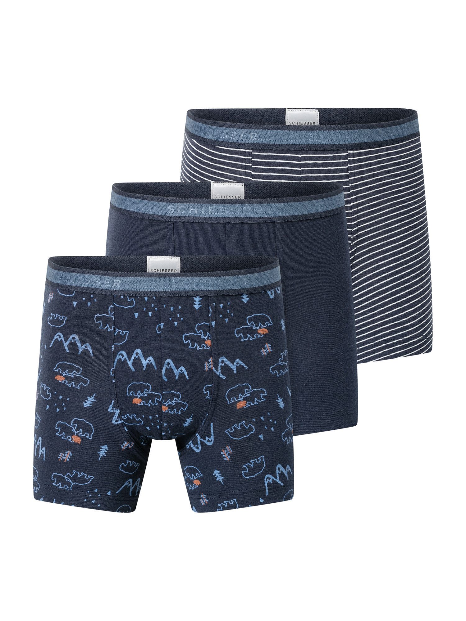 Schiesser Trunk 955 (3-St) unterhose männer boxershort