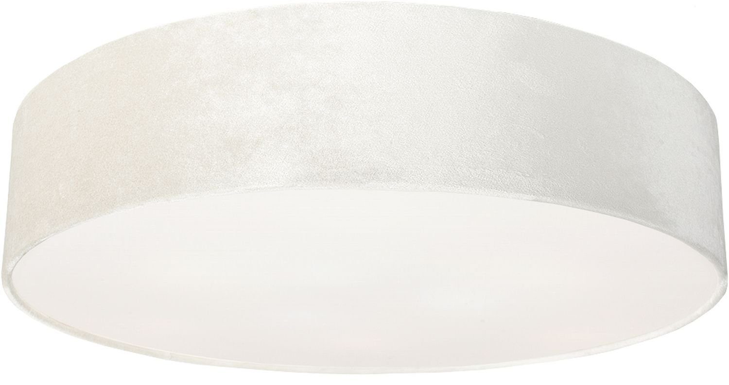 Licht-Erlebnisse Deckenleuchte LEONOR, ohne Leuchtmittel, Deckenlampe Ecru Metall Papier E27 Ø50cm groß Schlafzimmer