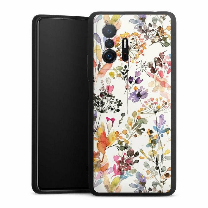 DeinDesign Handyhülle Blume Muster Pastell Wild Grasses Xiaomi 11T Pro 5G Silikon Hülle Premium Case Handy Schutzhülle