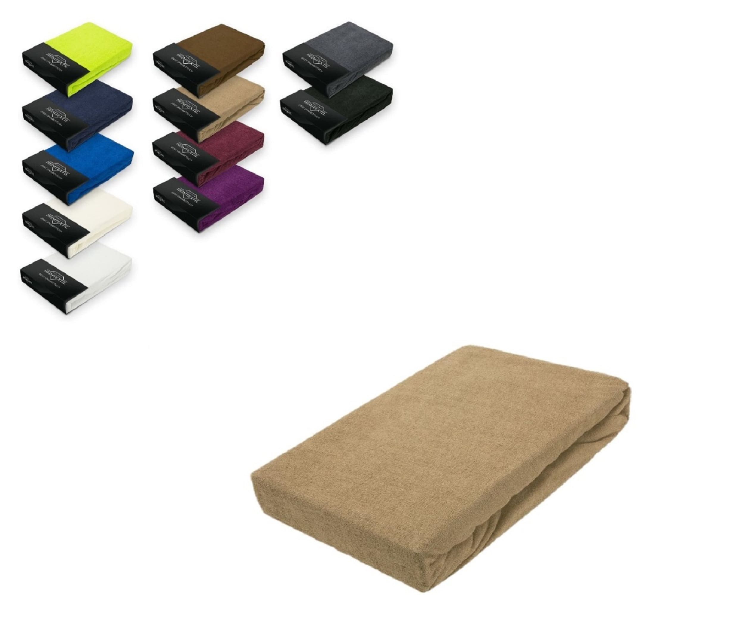 EXKLUSIV HEIMTEXTIL Spannbettlaken Frottee Spannbettlaken mit Rundumgummizu günstig online kaufen