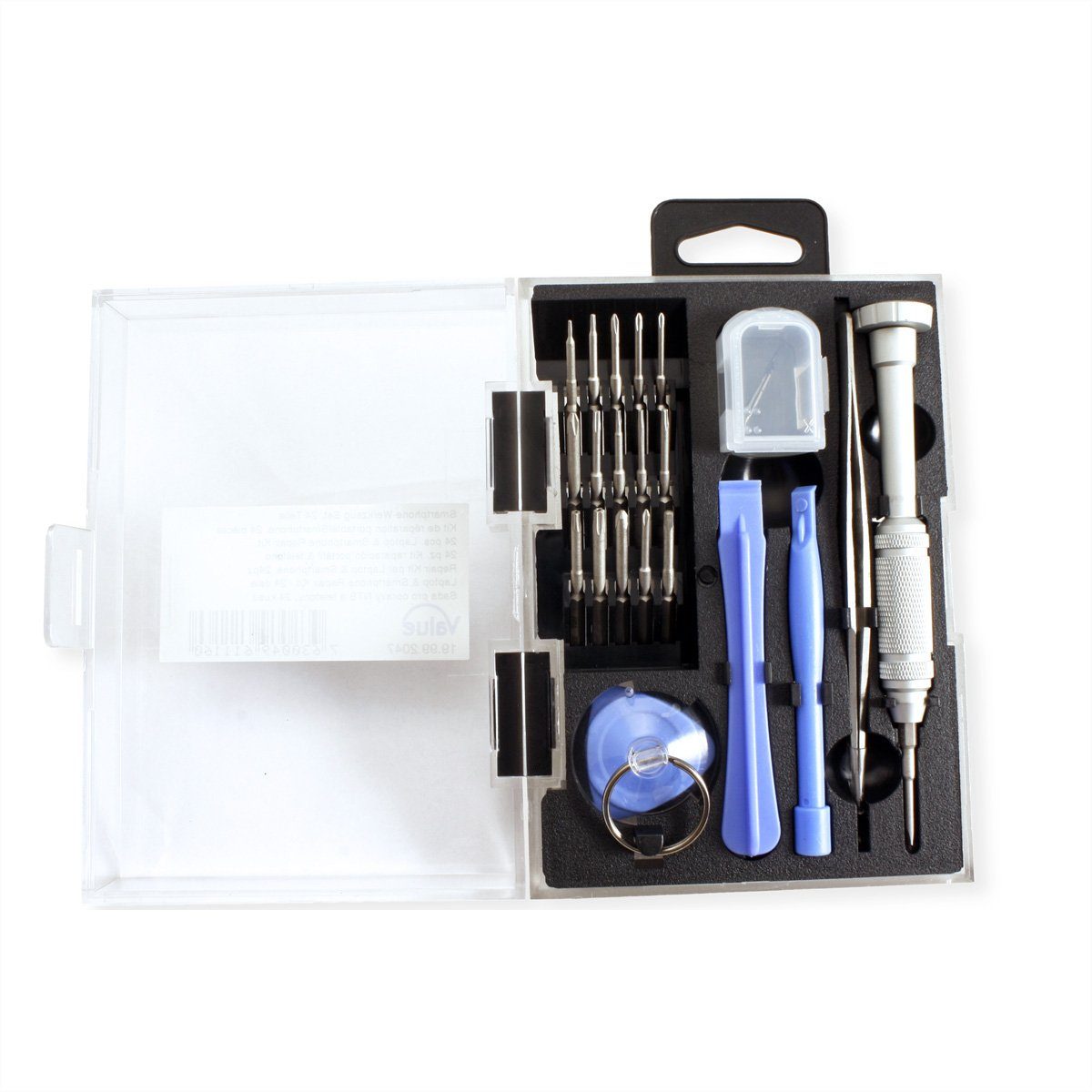 Präzisionswerkzeug-Set für Teile Elektronik-Kleingeräte, Werkzeugset 24 VALUE