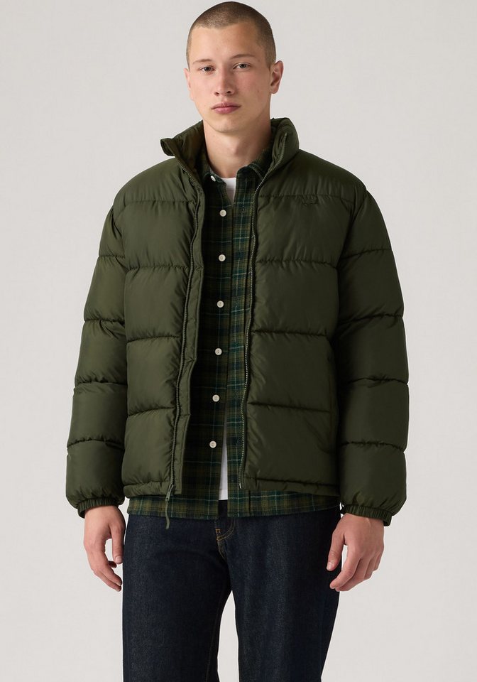 Levi's® Steppjacke PIEDMONT SHORT PUFFER mit Reißverschluss und Stehkragen