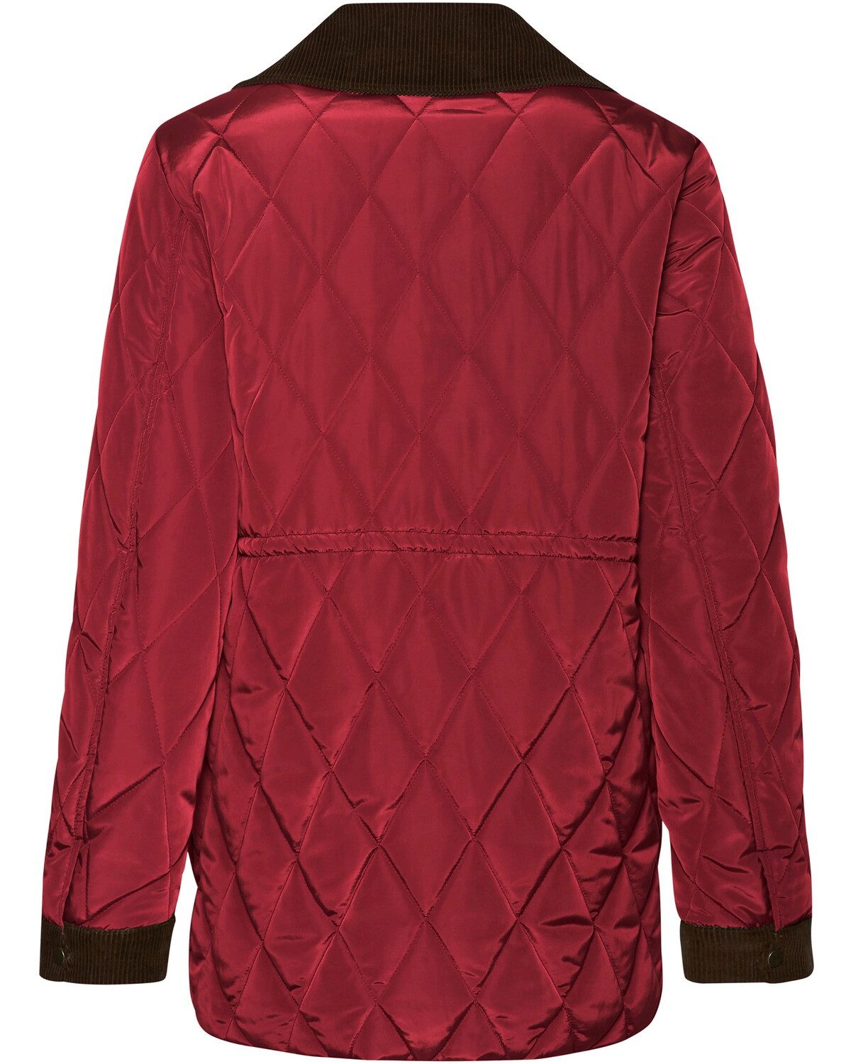 Brigitte von Schönfels Steppjacke Lange Steppjacke mit Cord günstig online kaufen