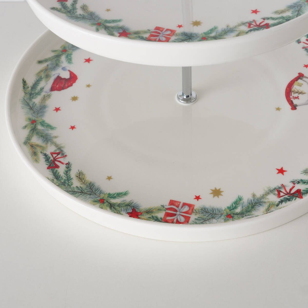 BOLTZE GRUPPE GmbH Etagere FLORENZA, Keramik, (1 Stk., einzeln), zweistöckige Etagere