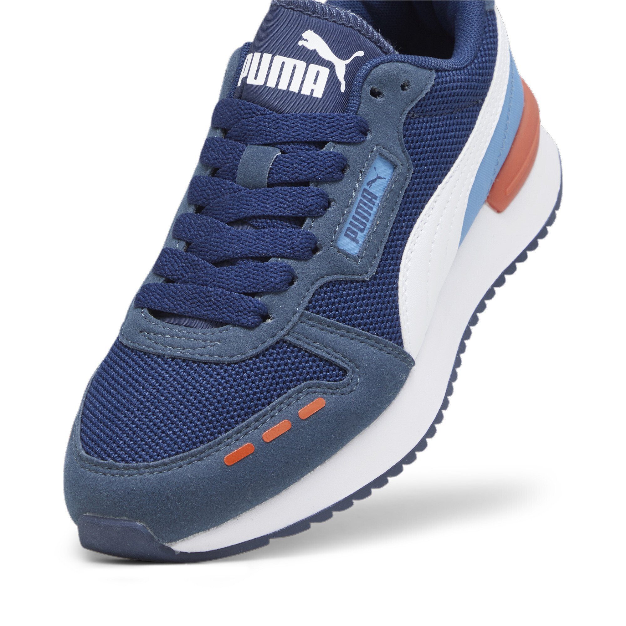 Jugendliche Regal PUMA Persian R78 White Laufschuh Sneakers Blue Inky