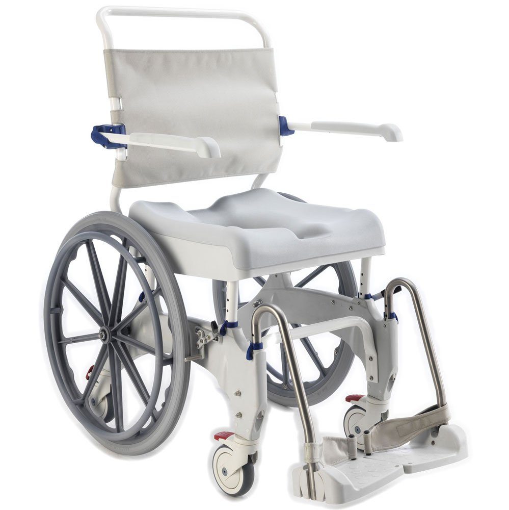 Invacare Toiletten-Rollstuhl Aquatec Ocean Ergo 24' XL Dusch- und  Toilettenroll