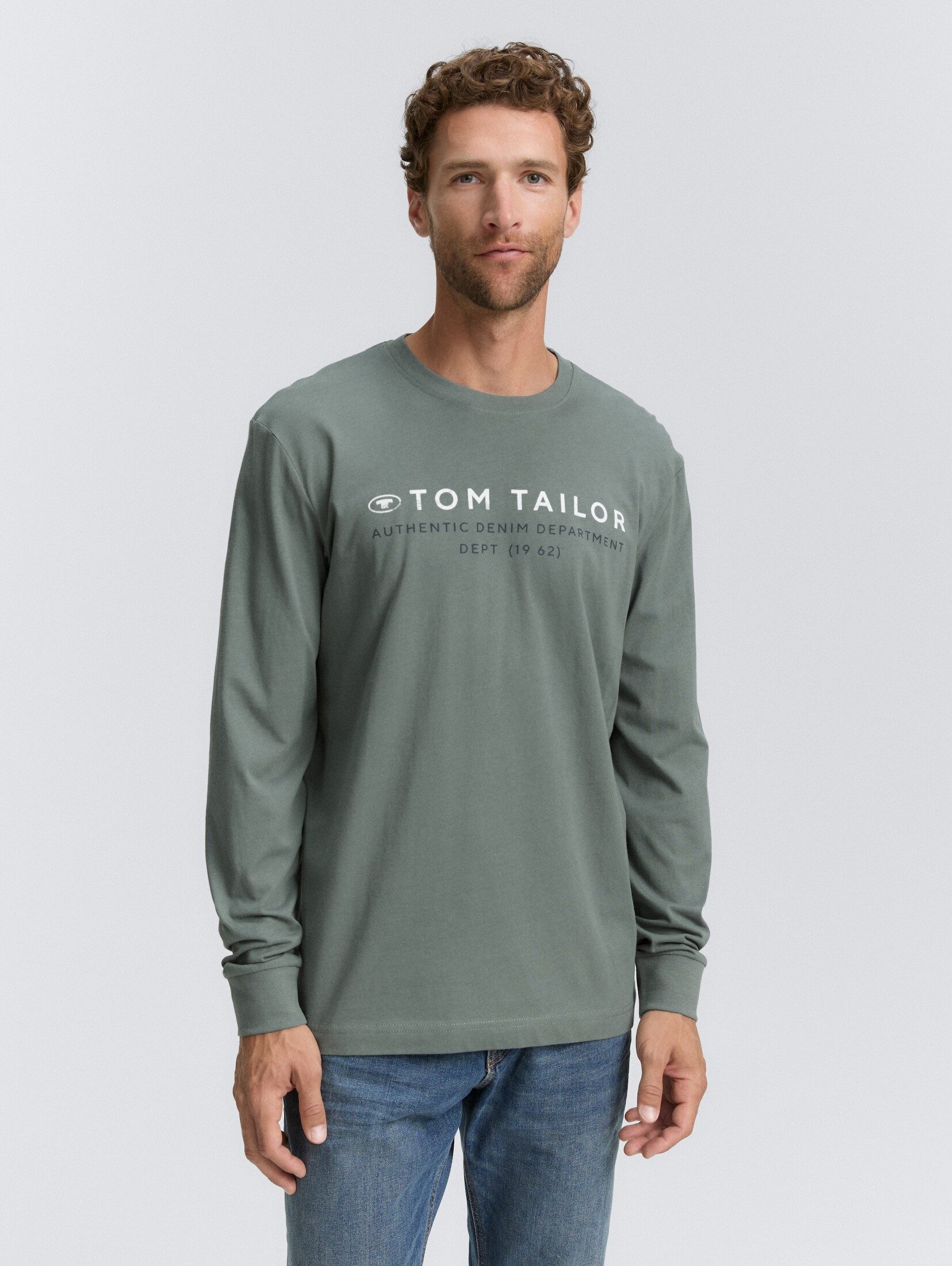 TOM TAILOR Langarmshirt Langarmshirt mit Logo-Print günstig online kaufen