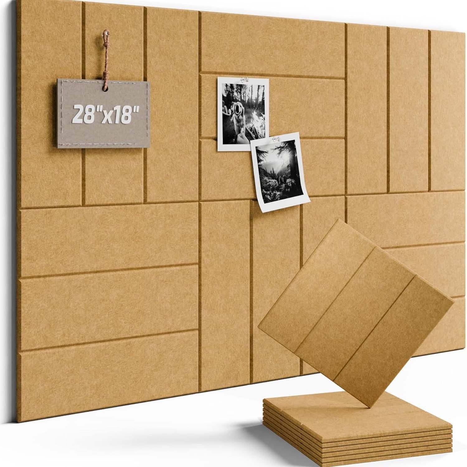 Pinnwand 12 Stück Filz Pinnwand Memoboard Selbstklebend