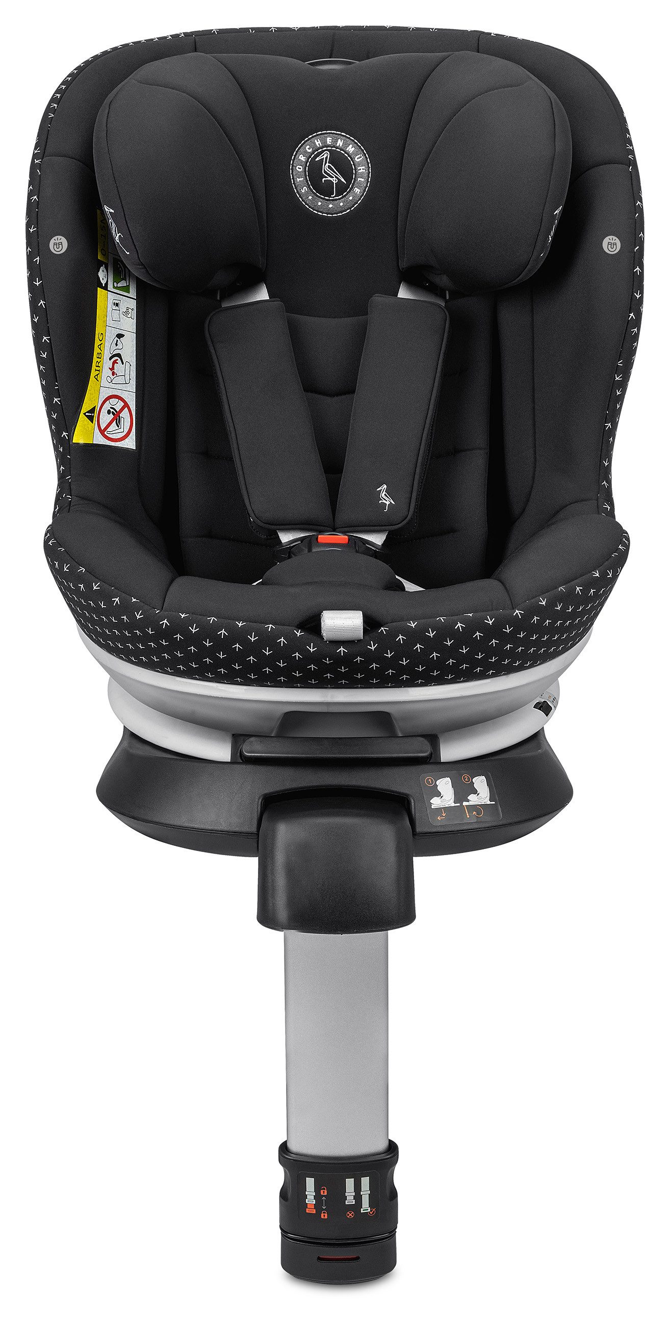 Storchenmühle Autokindersitz Niki start M, ab: 8 Monate, bis: 4 Jahre, ab: 61 cm, bis: 105 cm, sicherer 360°Kindersitz bis 4 Jahre