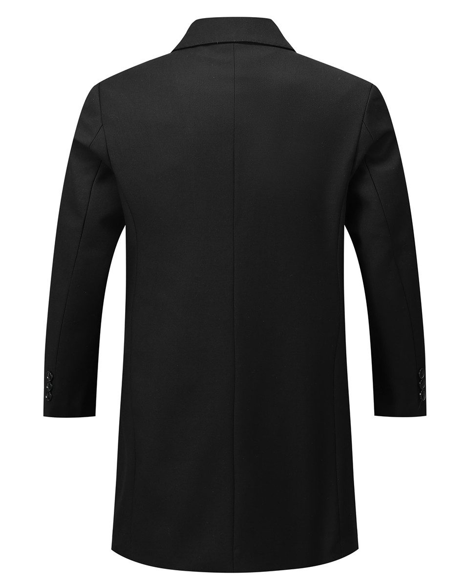 Allthemen Trenchcoat Trenchcoat mit Reverskragen Herren Business Stil im Re günstig online kaufen