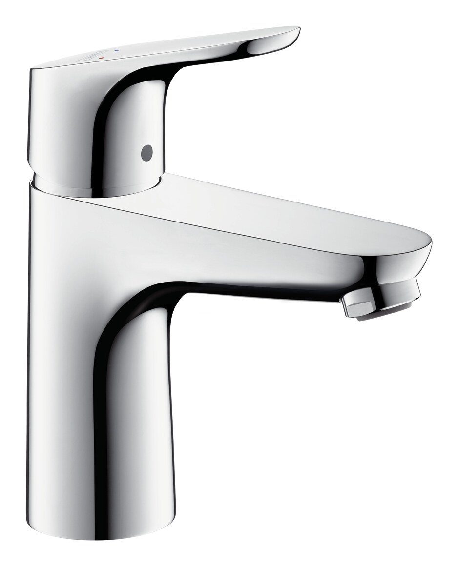 hansgrohe Waschtischarmatur Focus 100 Einhebel LowFlow mit Zugstangen-Ablaufgarnitur - Chrom