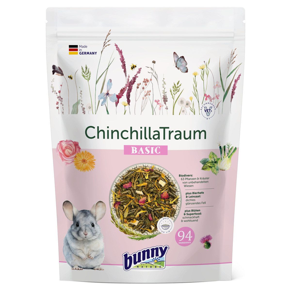 Bunny Nature ChinchillaTraum BASIC 1,2 kg, für: Kleintier