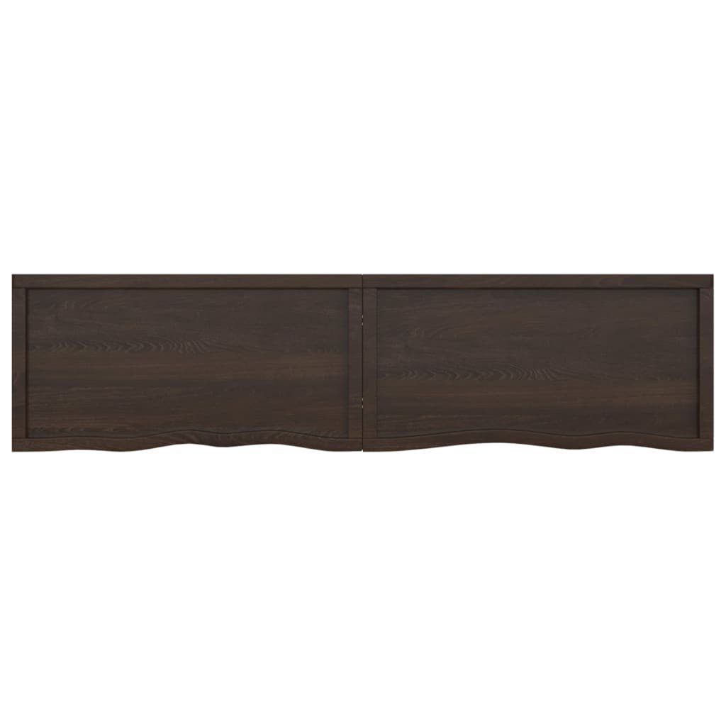 Behandelt 200x50x(2-6)cm furnicato Massivholz Eiche Tischplatte