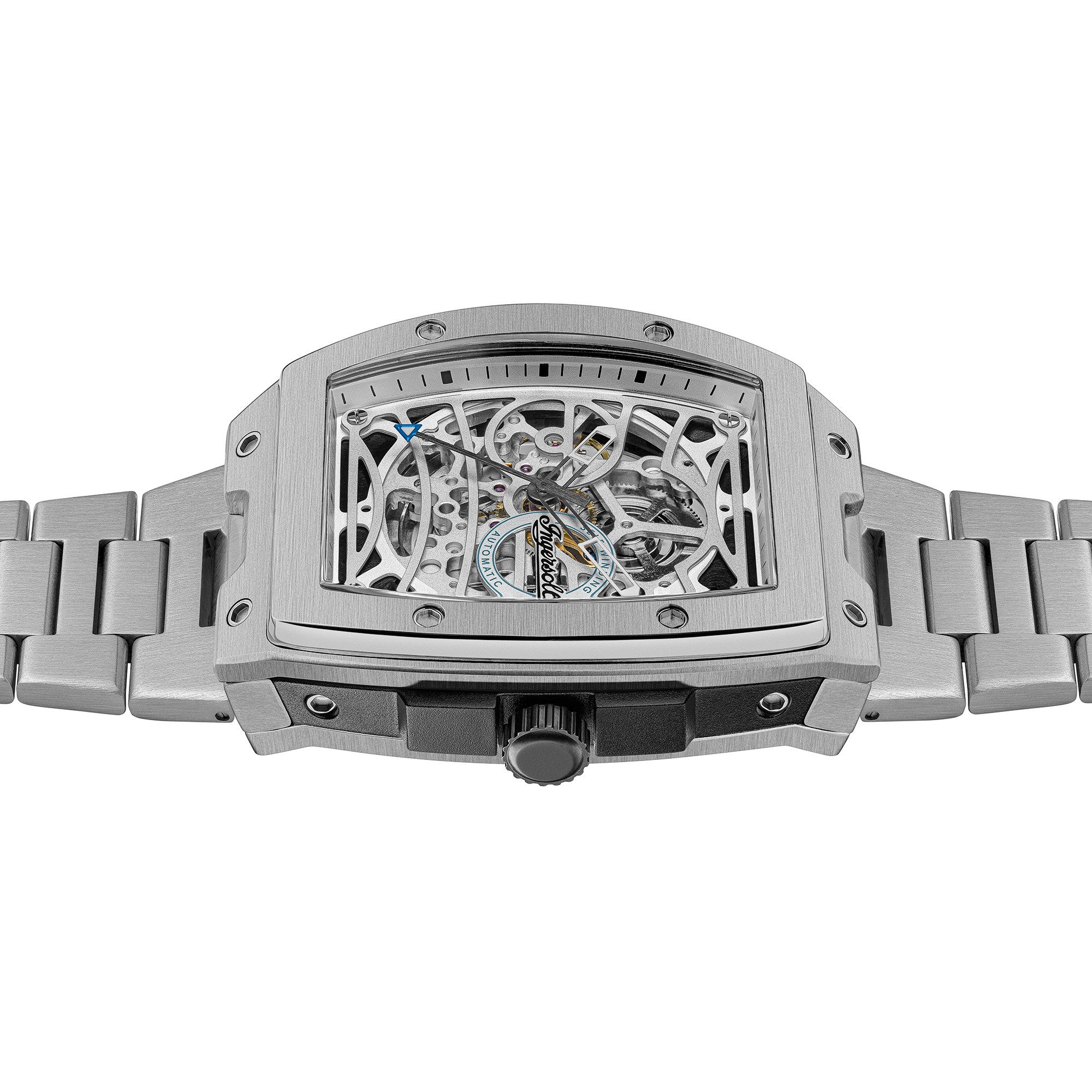 Ingersoll Automatikuhr The Challenger I12310, Armbanduhr, Herrenuhr, Mechanische Uhr, Edelstahlarmband, analog