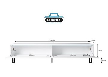 Furnix TV-Board BARGO TV-Schrank mit Metallfüßen OHNE LED, B180 x H34 x T32 cm