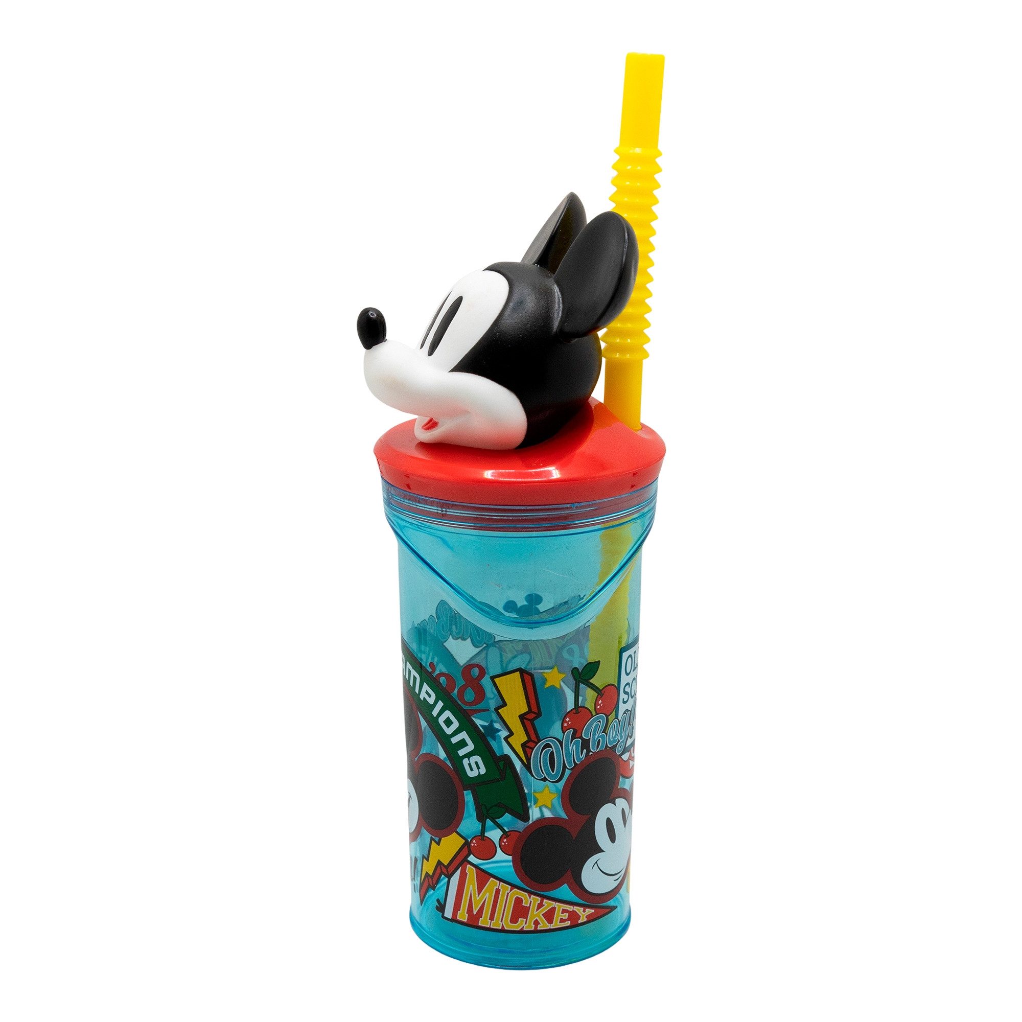 Disney Becher Disney Mickey Maus 3D Deckel Kinder Trinkbecher Becher 360ml