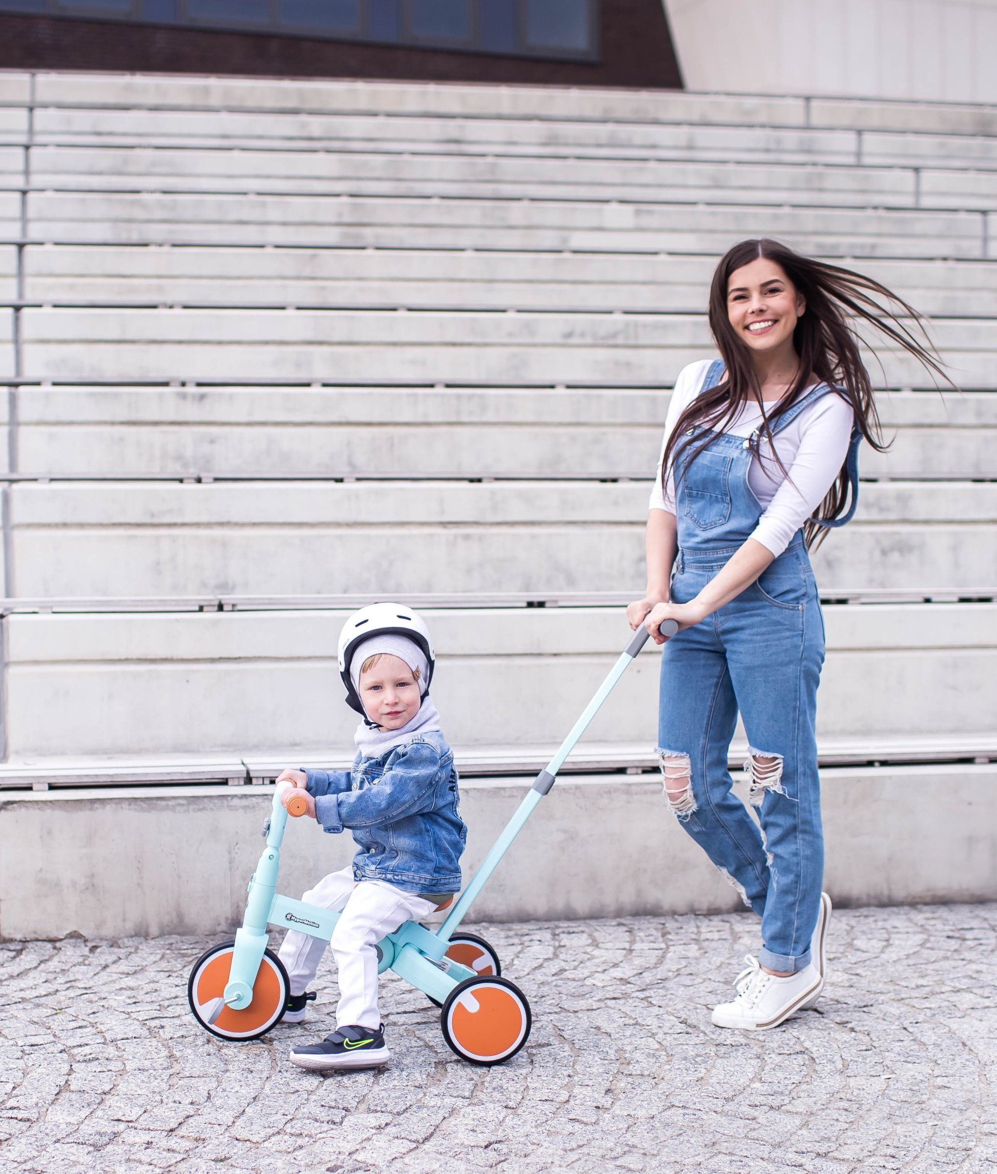 HyperMotion Dreirad Kleinkind-Dreirad, Laufrad, Wagen und Schiebewagen - 5 in 1