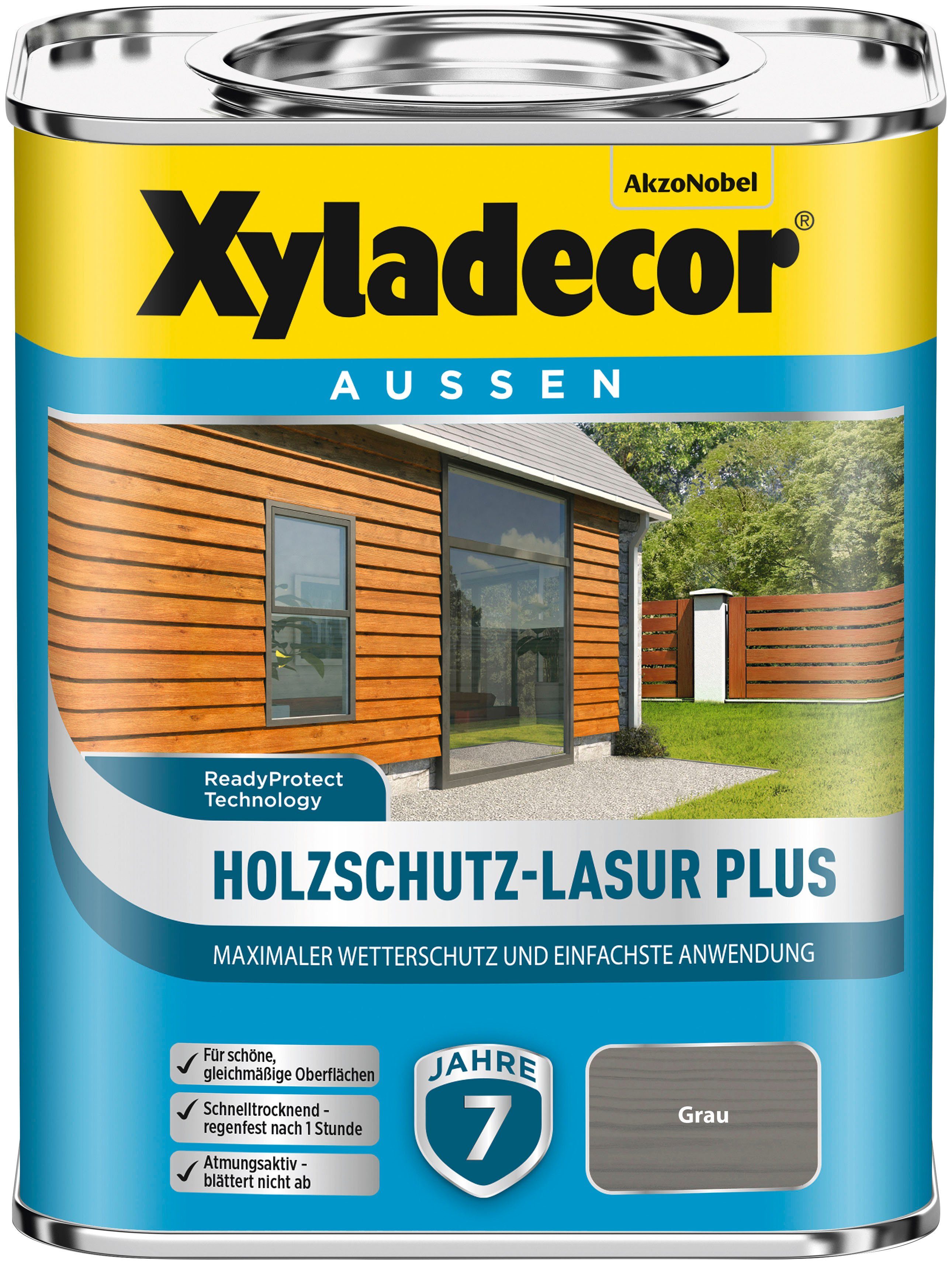 Plus, Xyladecor  und Farben grau Holzschutzlasur erhältlich verschiedenen Holzschutz-Lasur Gebindegrößen