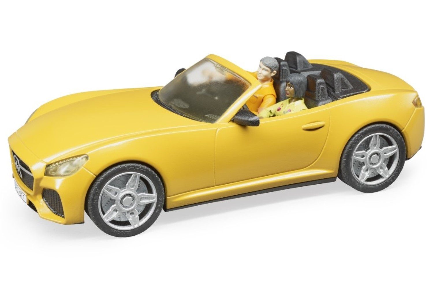 Gelb 03480 Spielzeug-LKW Fahrzeug Bruder® Roadster abnehmbarem Cabriolet, mit Sportwagen Dach