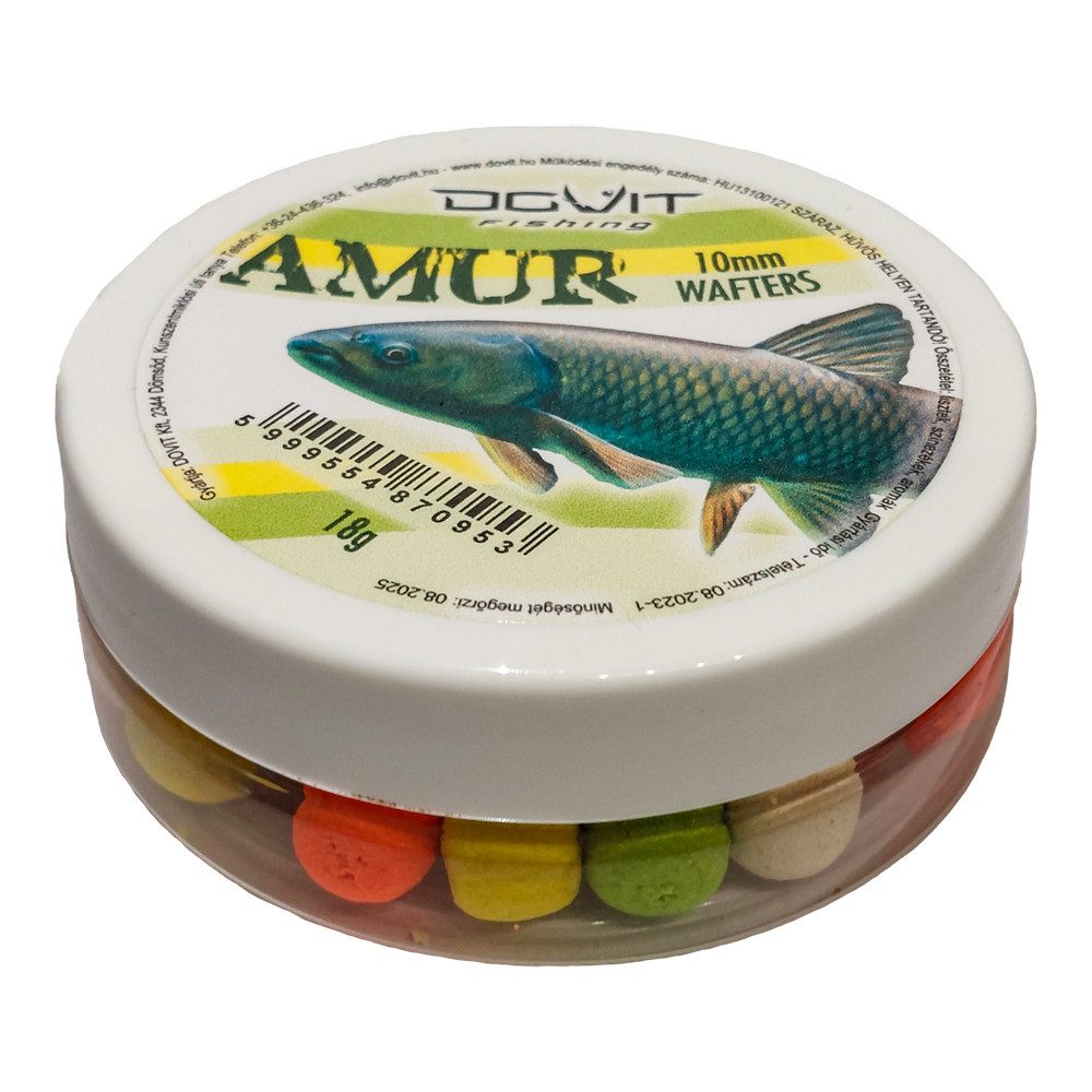 DOVIT FISHING Kunstköder Wafters Amur Graskarpfen 10mm 18g - 4 Farben Dose - Karpfen Köder, Geeignet für Sommerangeln auf Amur und Karpfen