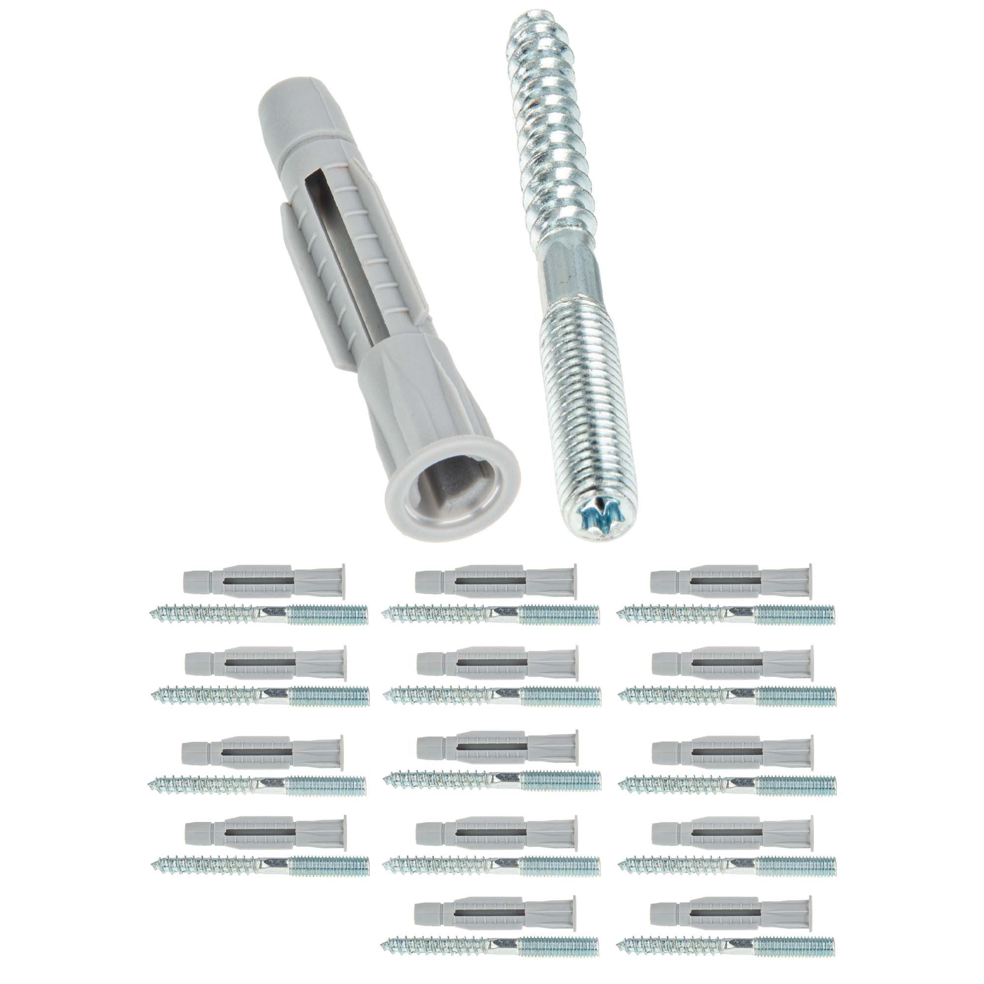 Stockschraube Stockschraube M8 / M10 - Stahl verzinkt, mit Universal Hohlraumdübel