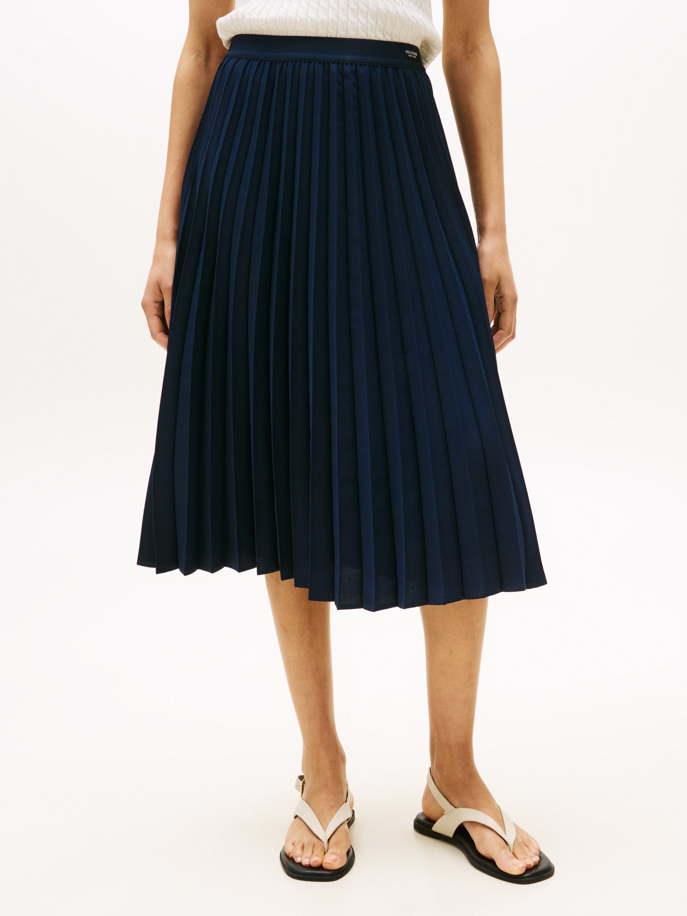 Tommy Hilfiger Plisseerock FLUID PLEATED PULL günstig online kaufen