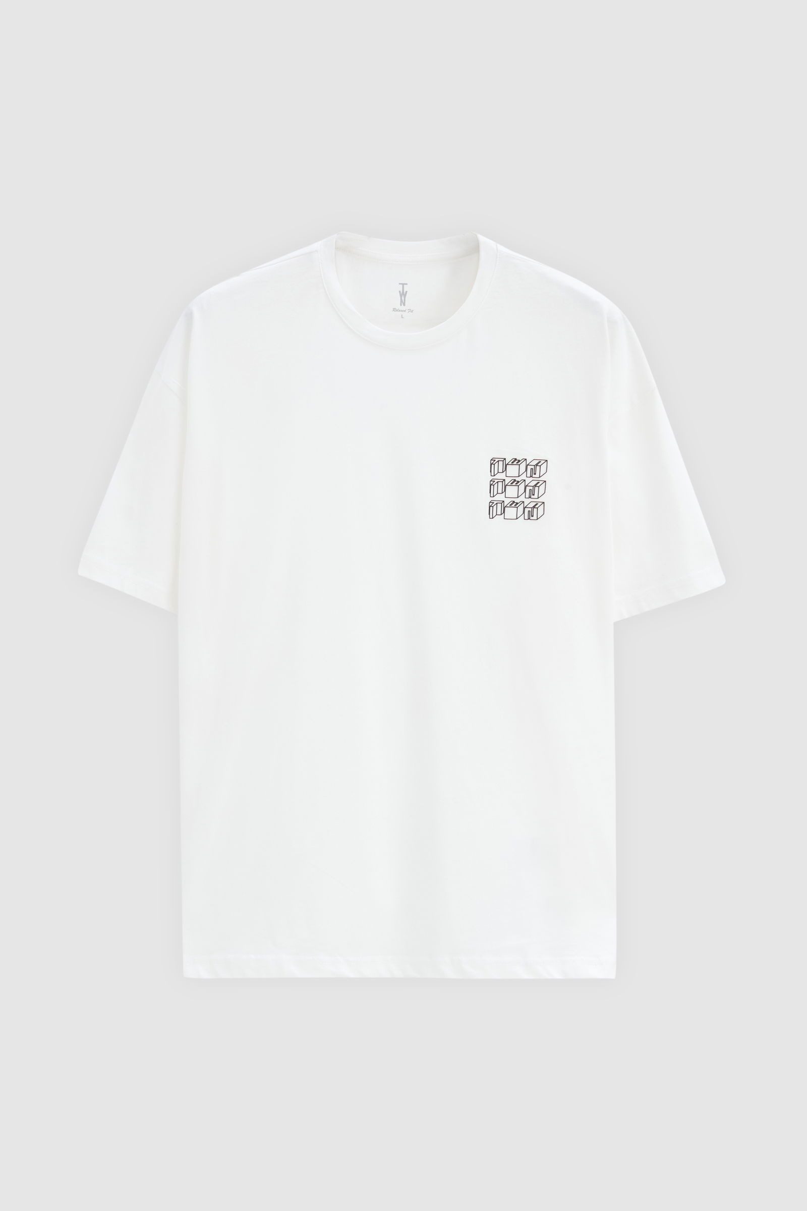 D'S DAMAT T-Shirt Twn Übergroßes T-Shirt aus 100 % Baumwolle