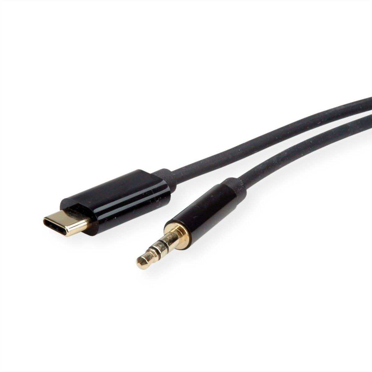 ROLINE »Adapter Kabel USB Typ C - 3,5mm Audio, ST/ST« Computer-Adapter USB  Typ C (USB-C) Männlich (Stecker) zu Klinke 3,5 mm, 3-polig Stereo (Mini- Klinke) Männlich (Stecker), 300.0 cm