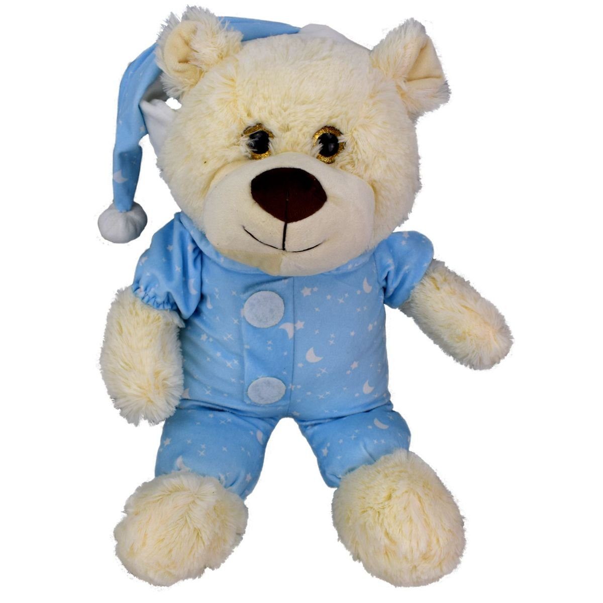 Marabellas Shop Kuscheltier Teddybär im Schlafanzug 52cm rosa oder blau Stofftier, extra weich