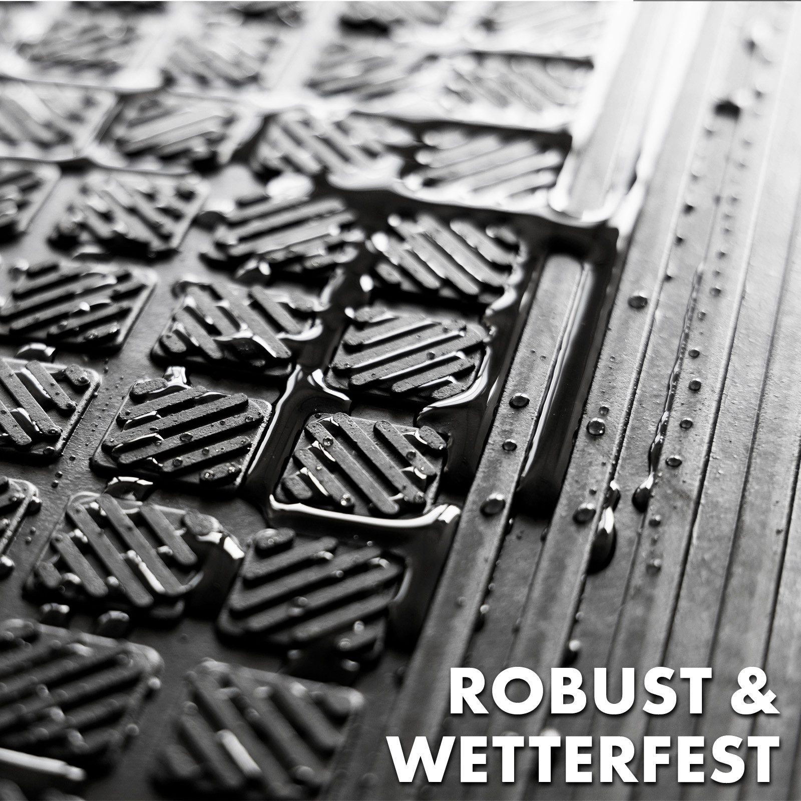 Karat Stufenmatte Diamond, Treppenschutz, Stufenschutz, Schwarz, rechteckig, aus Gummi