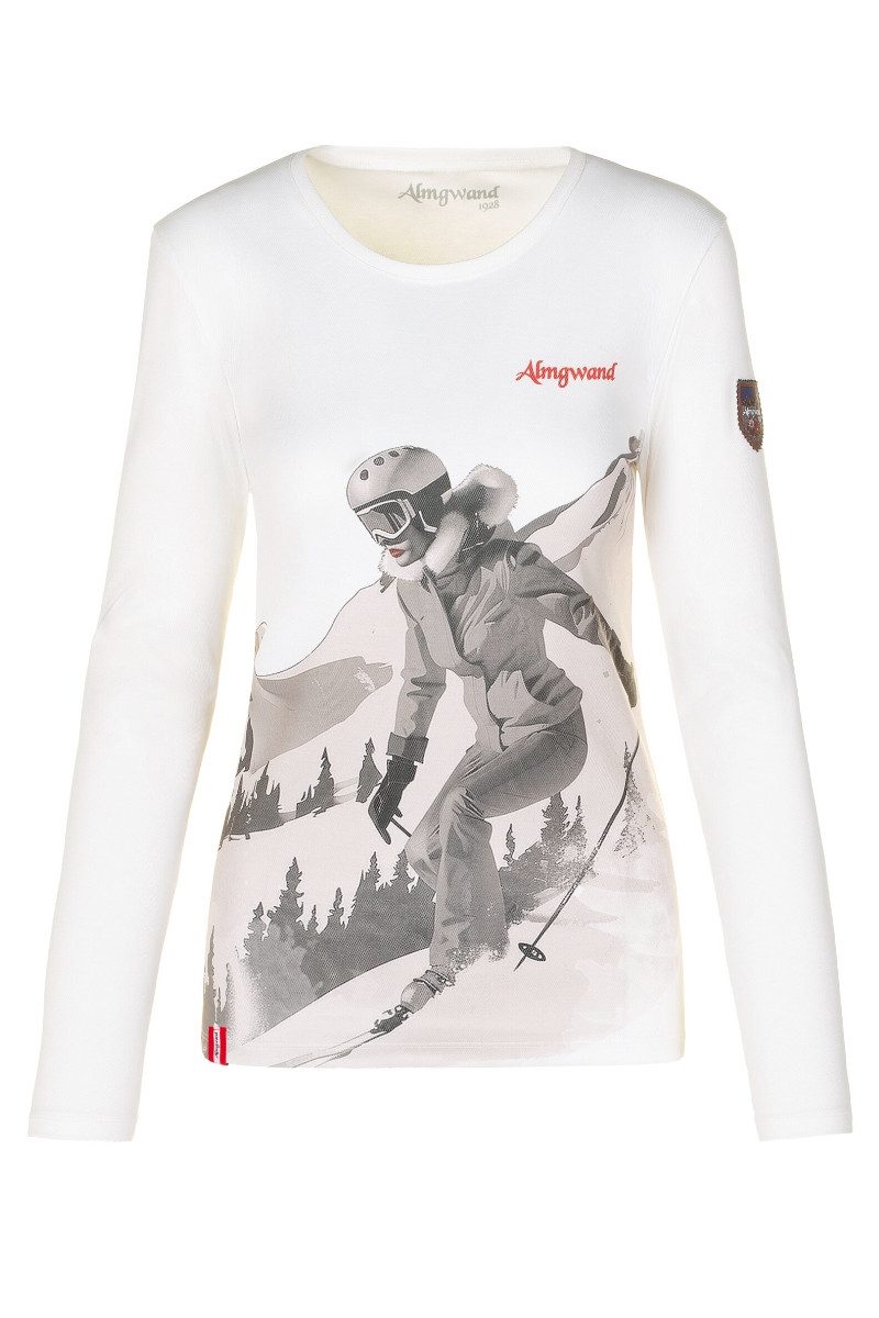 Almgwand Outdoorbluse Longsleeve Damen - TRIEBENTALALM - weiss günstig online kaufen