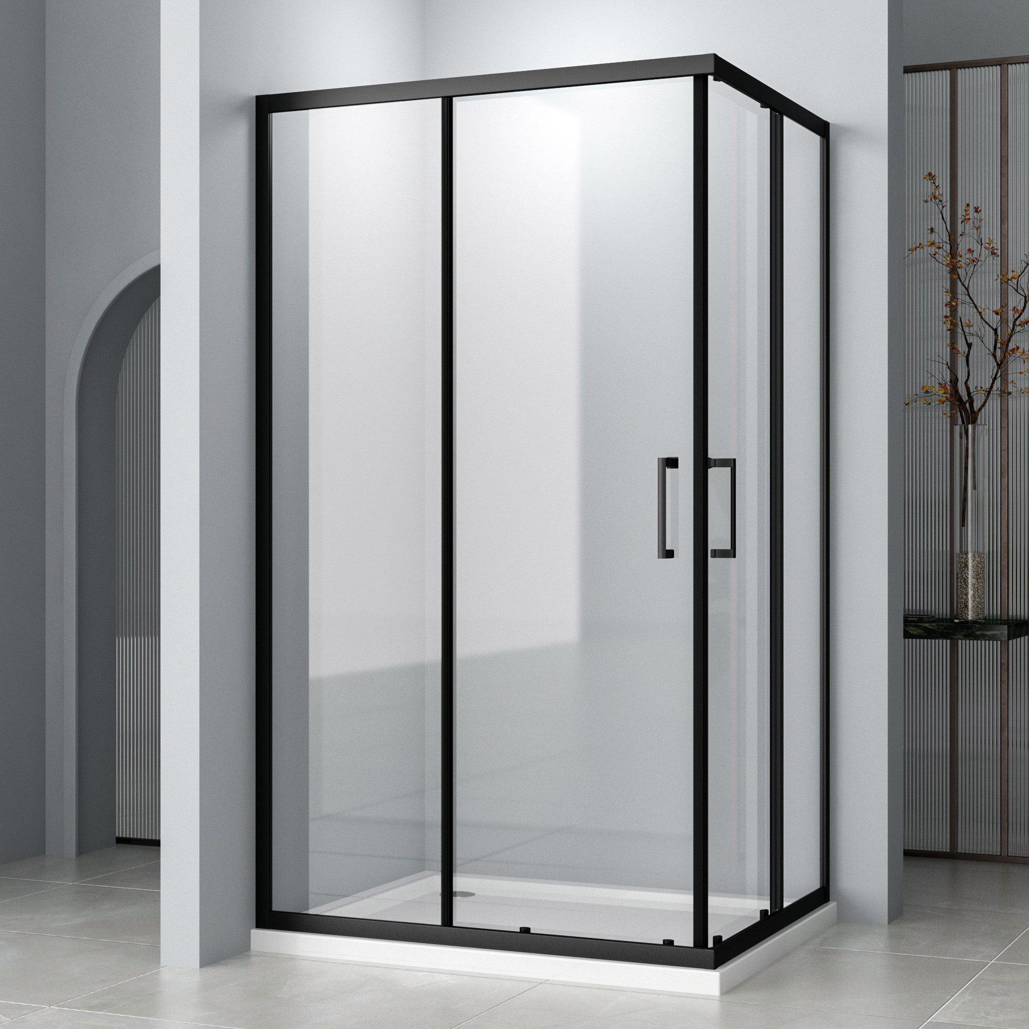 Hopibath Eckdusche 80x80 90x90 Duschkabine Eckeinstieg günstig online kaufen