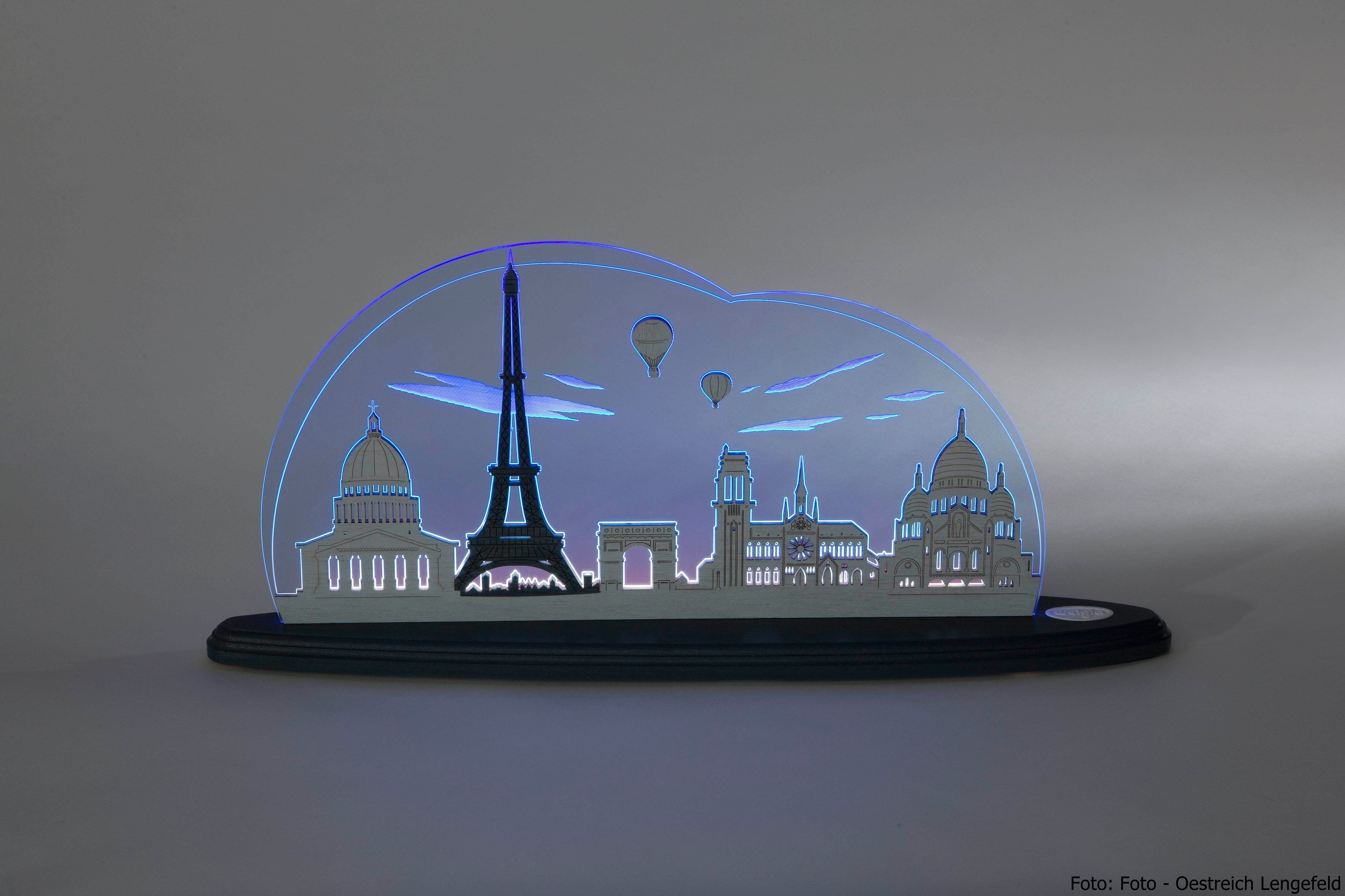 Weigla LED Lichterbogen Motivleuchte Paris Länge ca 47cm NEU