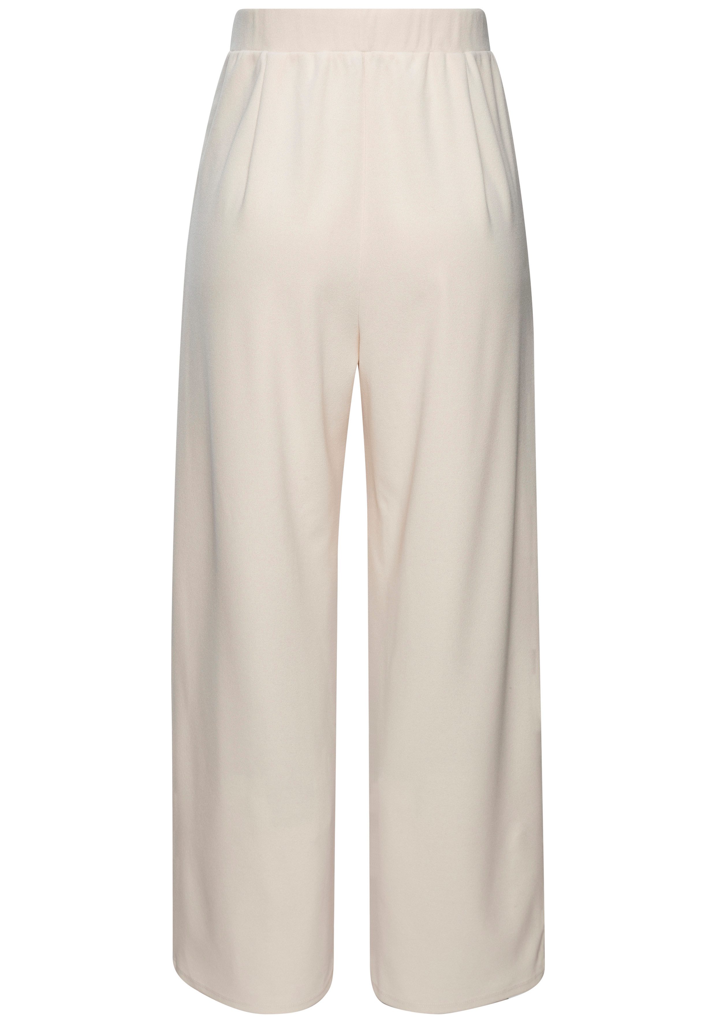 LASCANA Schlupfhose aus bügelfreier Ware mit weitem Bein Sommerhose, sommerlich elegant, Business chic
