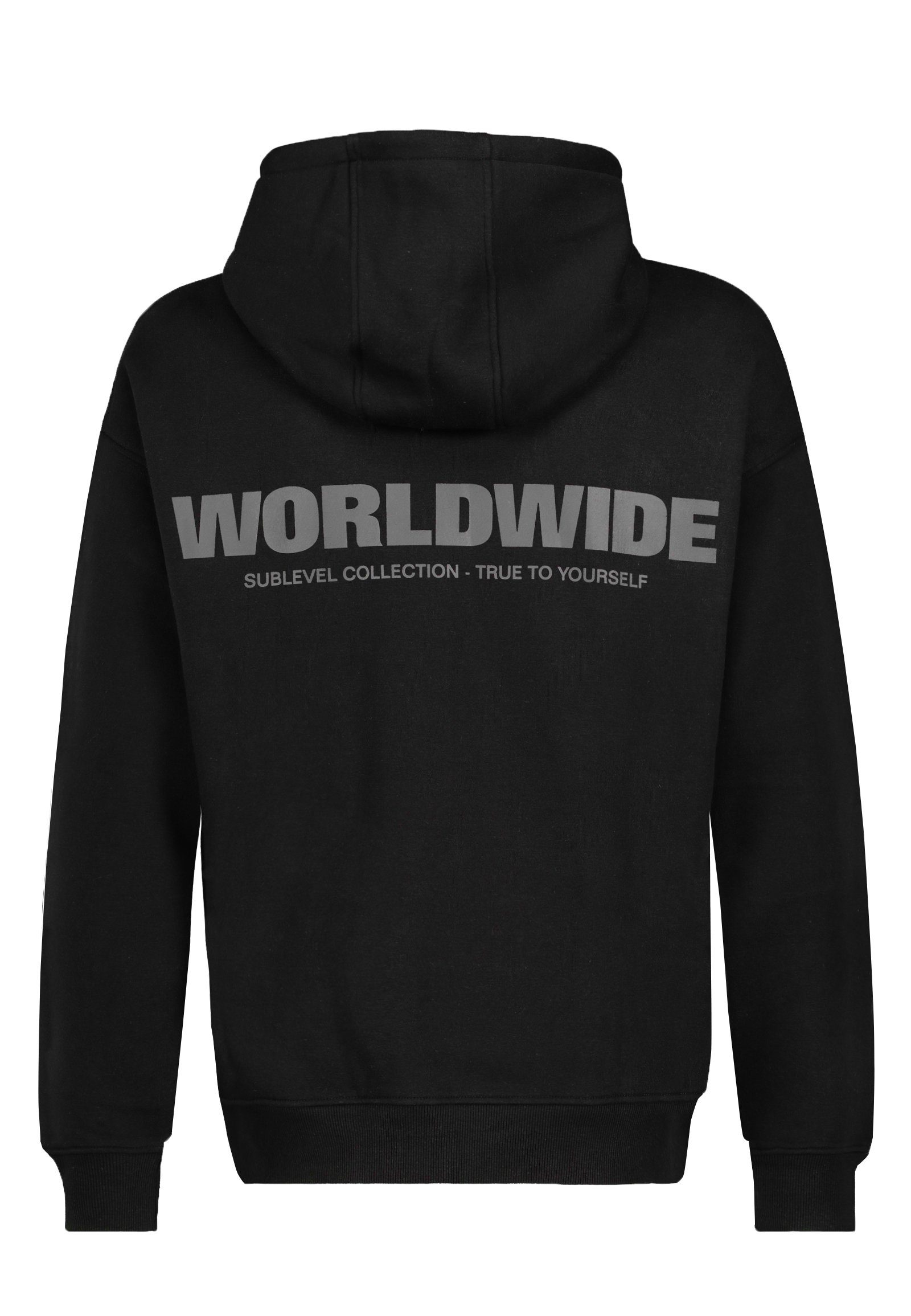 black Sweathoodie SUBLEVEL Hoodie WORLDWIDE