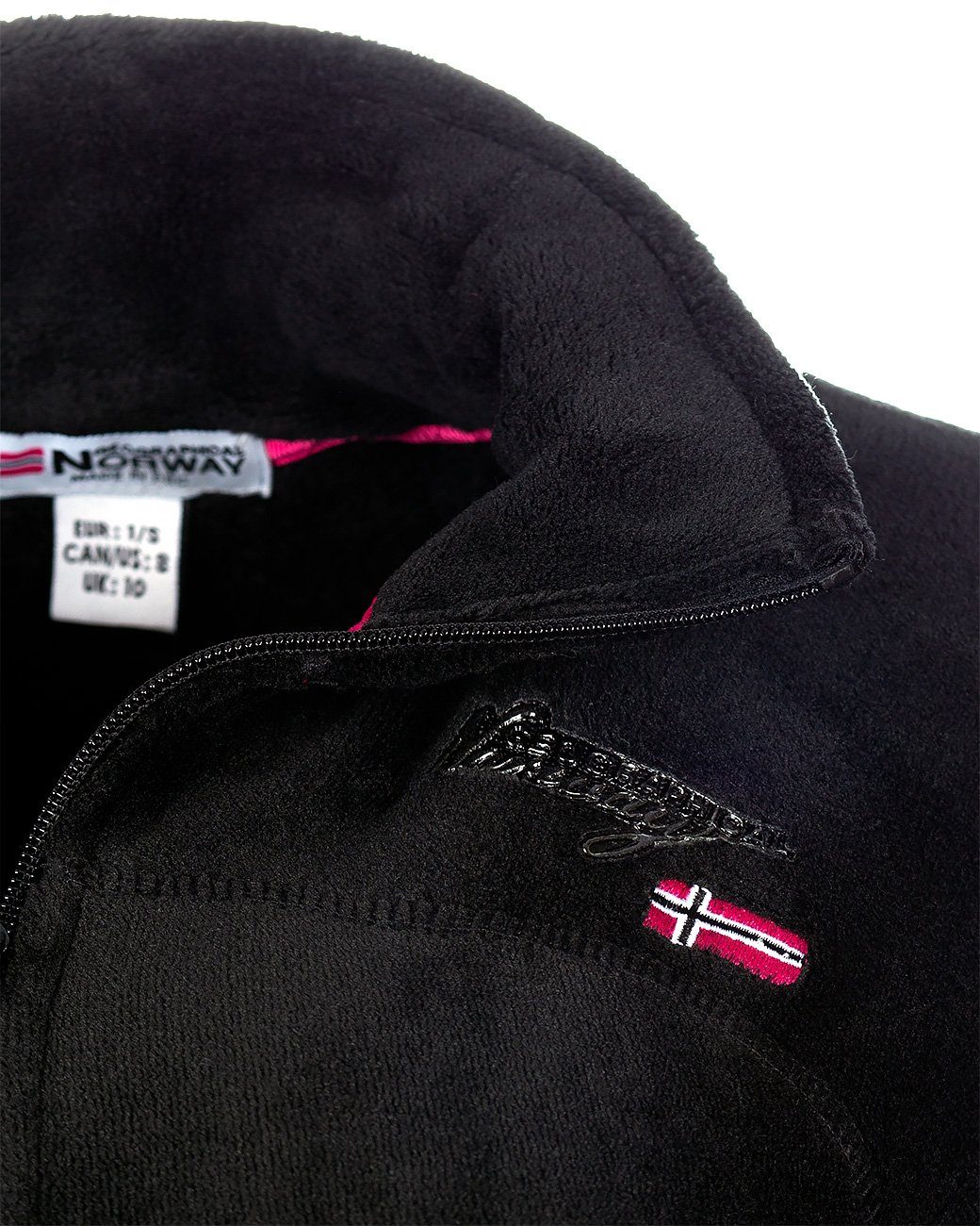 Geographical Norway Fleecejacke Damen Regular Fit Jacke baupaline Markantes Design mit Logo-Details auf Brust und Ärmel