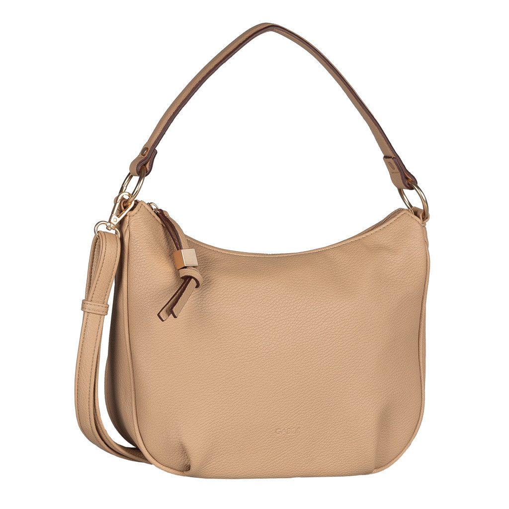 Gabor Schultertasche Rosina, lässiger Look mit softem Material und markantem Metalldetail am Zipper