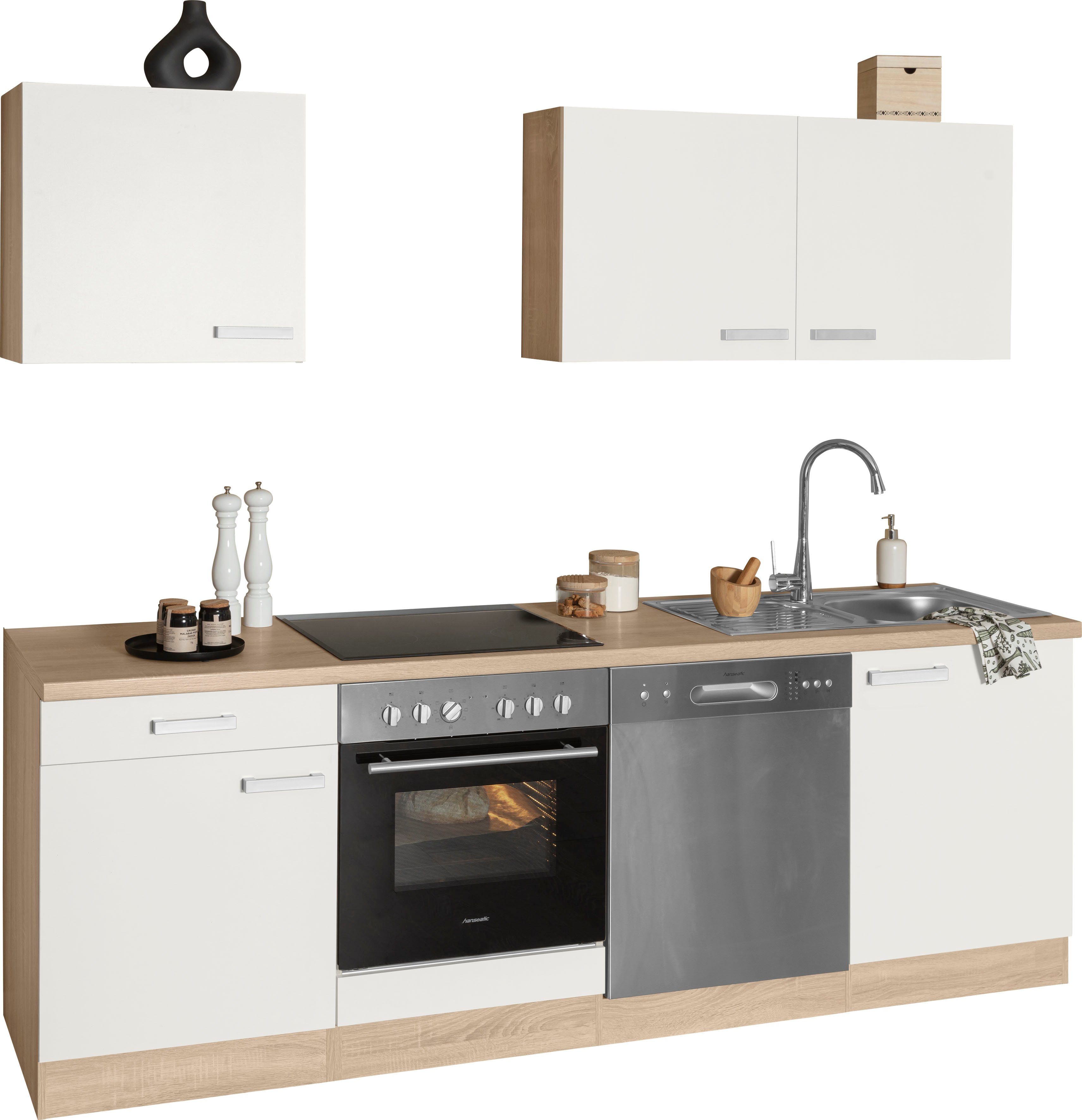 OPTIFIT Küchenzeile »Leer«, 240 cm breit, inkl. Elektrogeräte der Marke  HANSEATIC online kaufen | OTTO