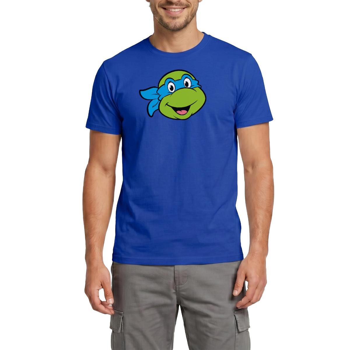 T-Shirt Teenage Mutant Ninja Turtles Leonardo Kostüm Karneval Männer T-Shirt