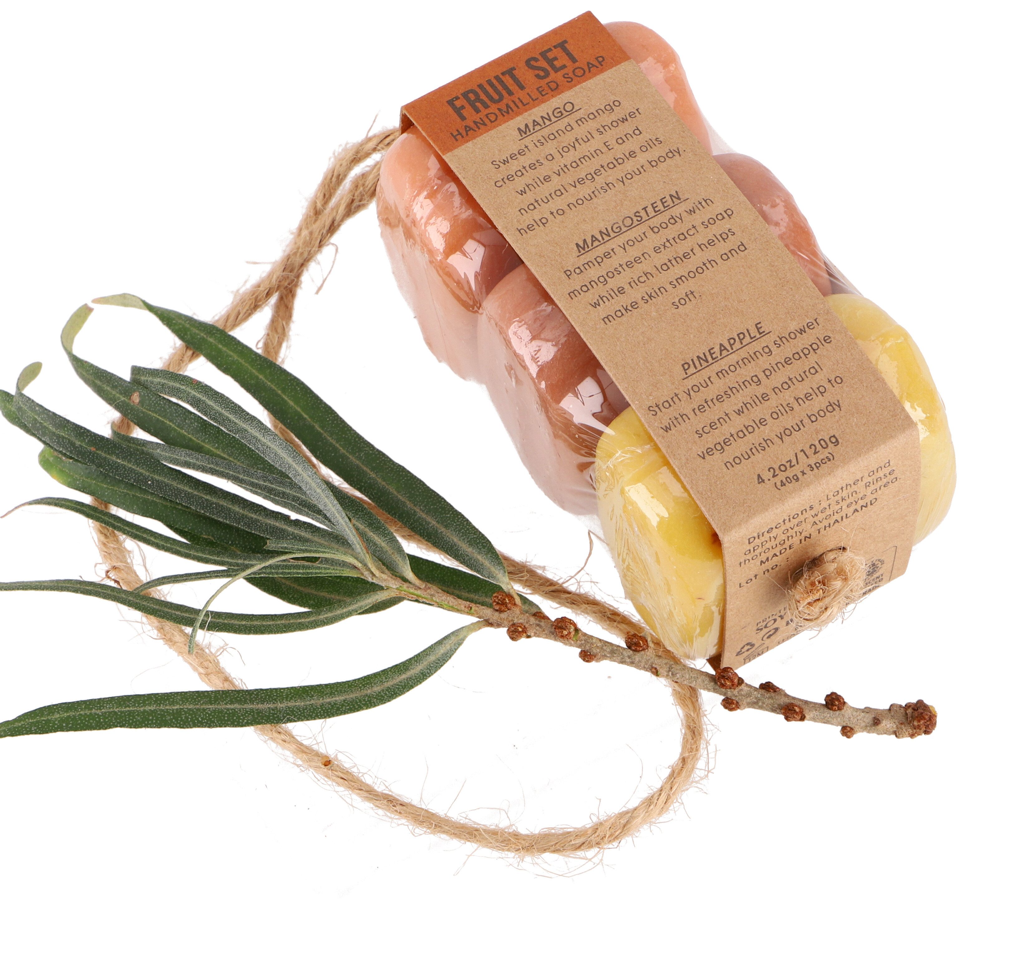 Guru-Shop Handseife Geschenkset 3 x 40 g handgemachte Duftseifen,..