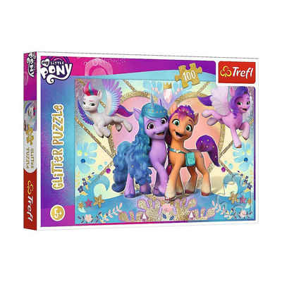 Trefl Puzzle Glitzer-Puzzle - My Little Pony - Glitter Ponies, Puzzleteile
