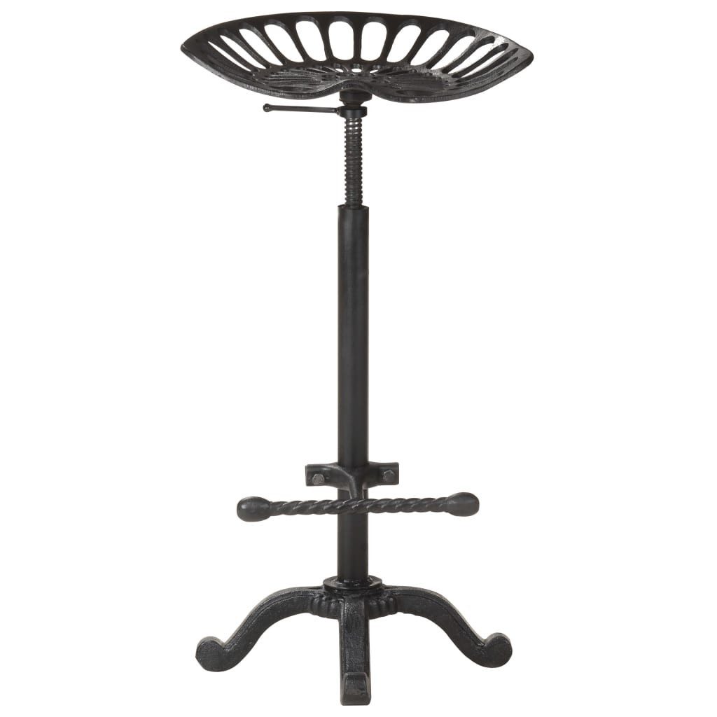 vidaXL Barhocker, Sitzhocker Schwarz Gusseisen