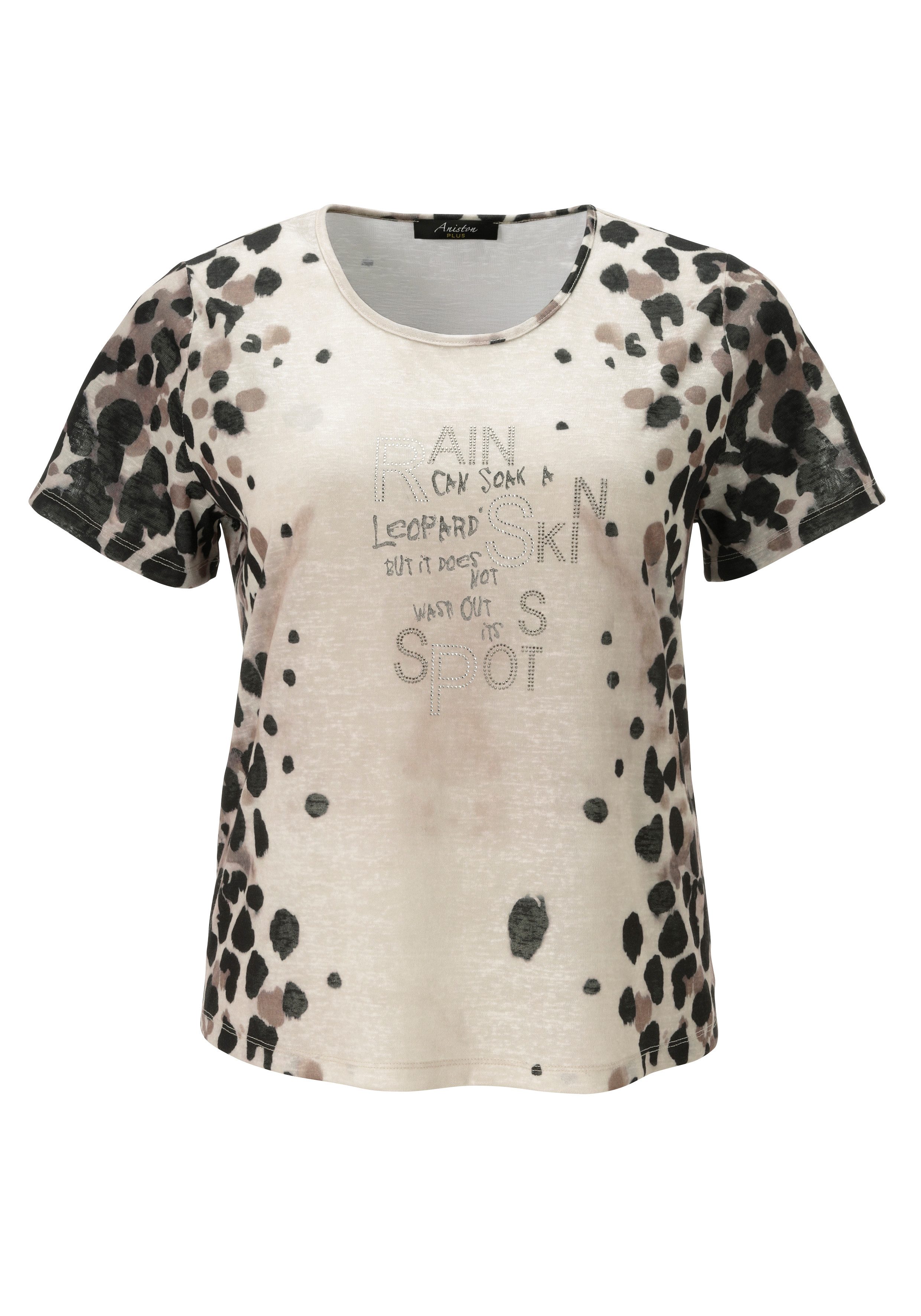 Aniston PLUS T-Shirt in Leinenoptik - NEUE KOLLEKTION – Bild 5 von 5