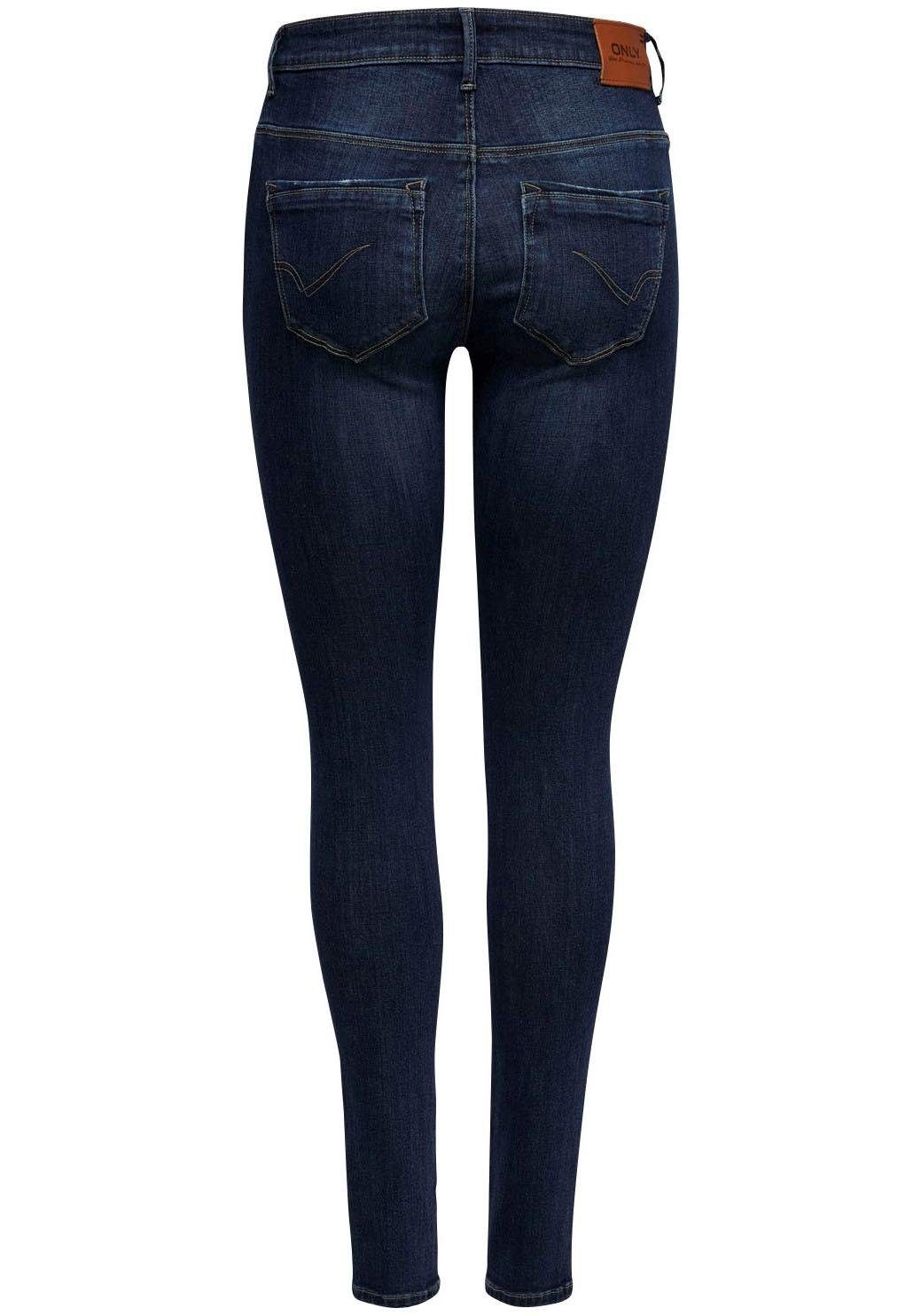 ONLY Skinny-fit-Jeans HW dark blue DNM SK denim AZGZ878 ONLPAOLA