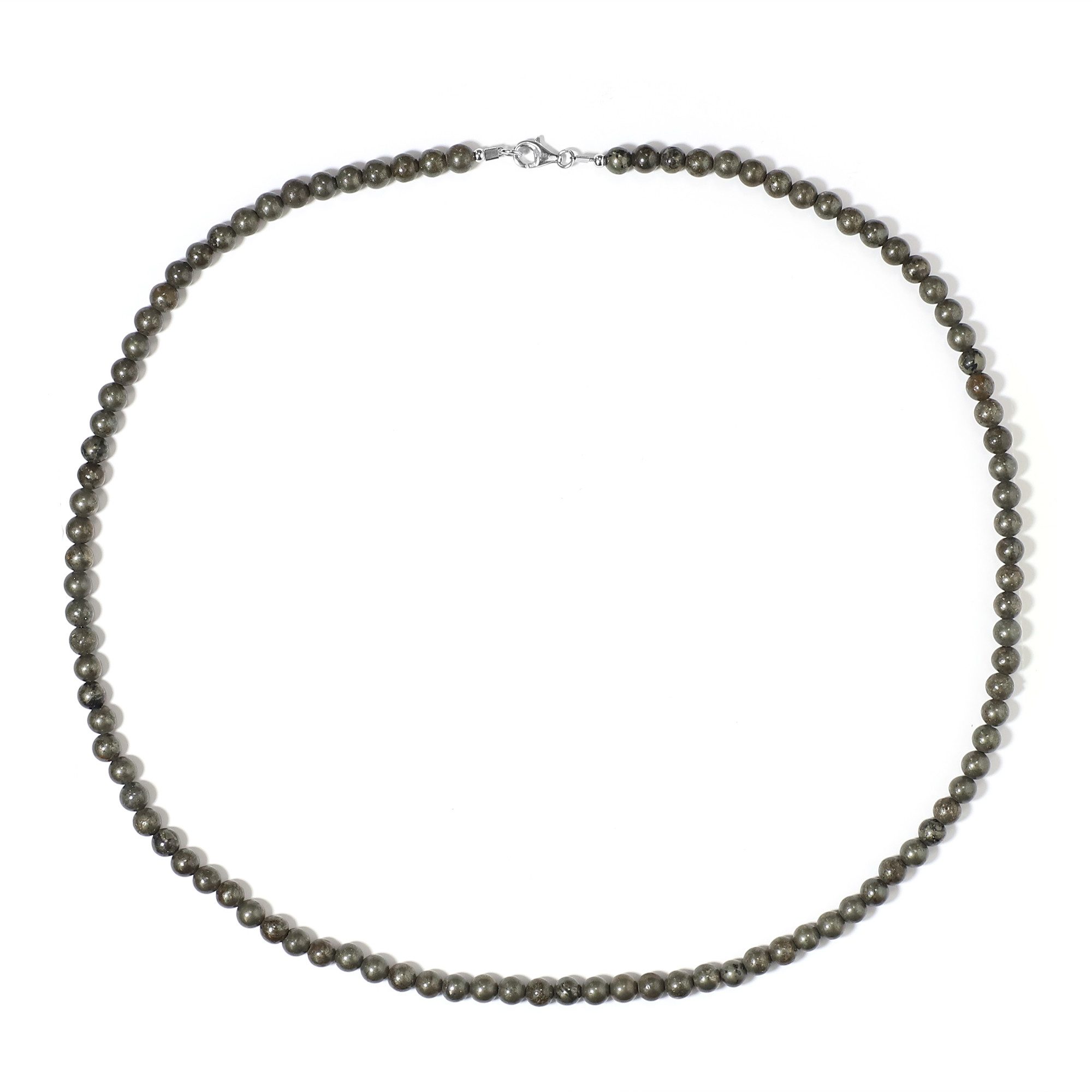 Cavill Silberkette Cavill elegante Perlenkette 60 cm, 231,27 ct Pyrit, 925 Silber (1-tlg)