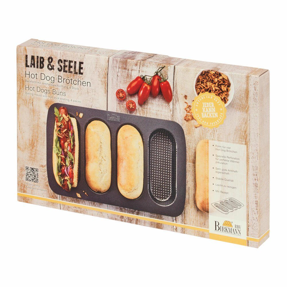 Birkmann Brotbackform Laib und Seele Hot Dog Brötchen