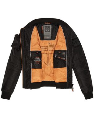 Stone Harbour Bomberjacke Berkoo Coole Herren Pilotenjacke mit praktischer Ärmeltasche