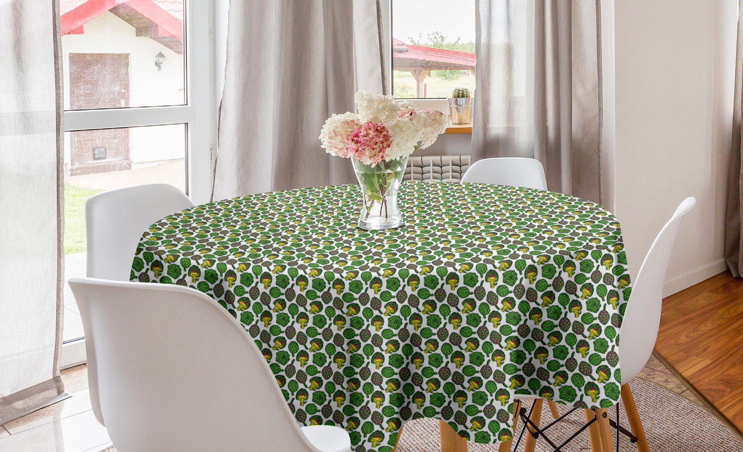 Tischdecke Kochen für Esszimmer Essen Artischocke Abakuhaus Tischdecke Essen Dekoration, Abdeckung Kreis Küche