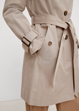 Comma Langmantel Trenchcoat mit Bindegürtel