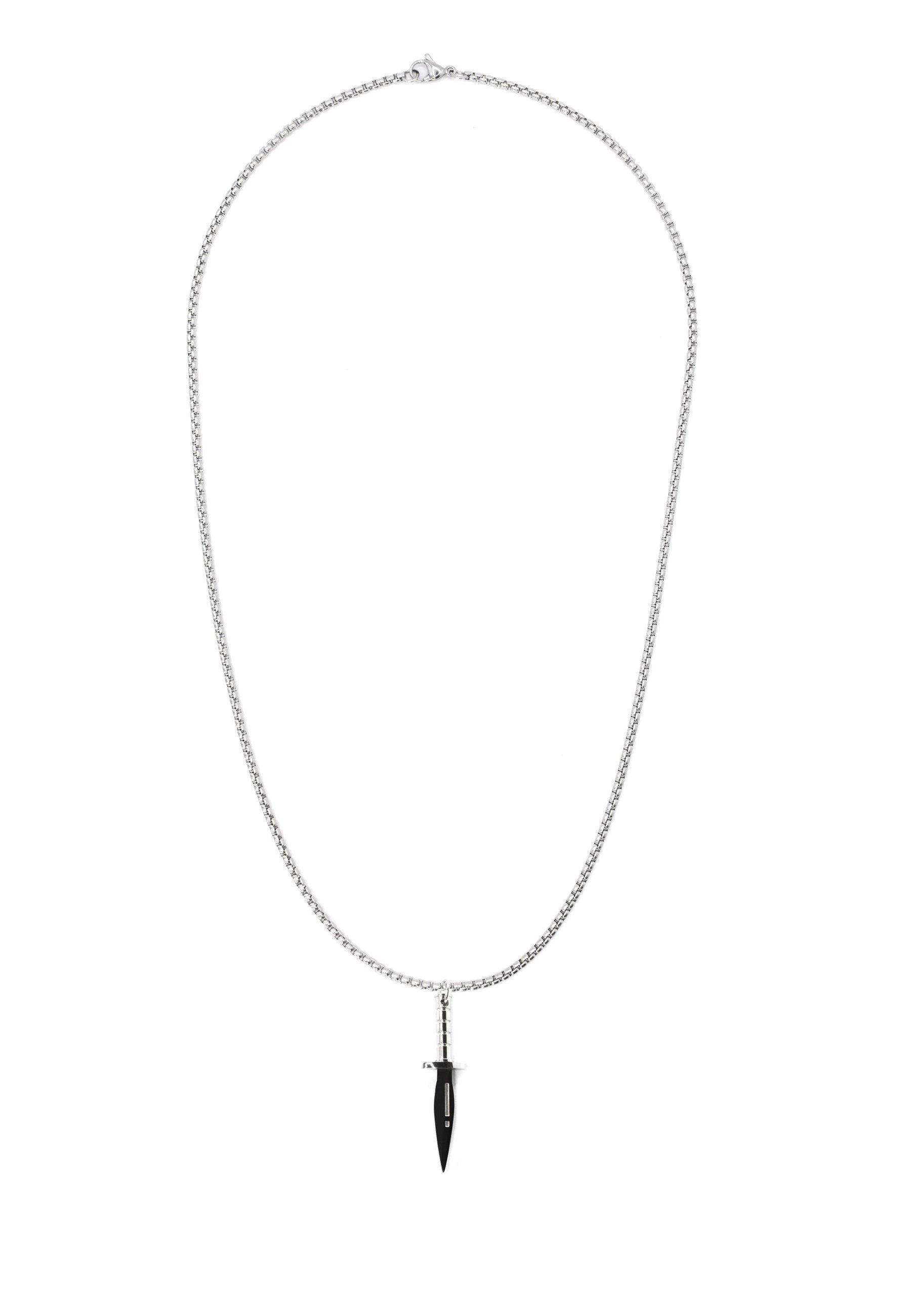 necklace Stainless aus Edelstahlkette Freedom (1-tlg), steel Baumwolle Sword Novux